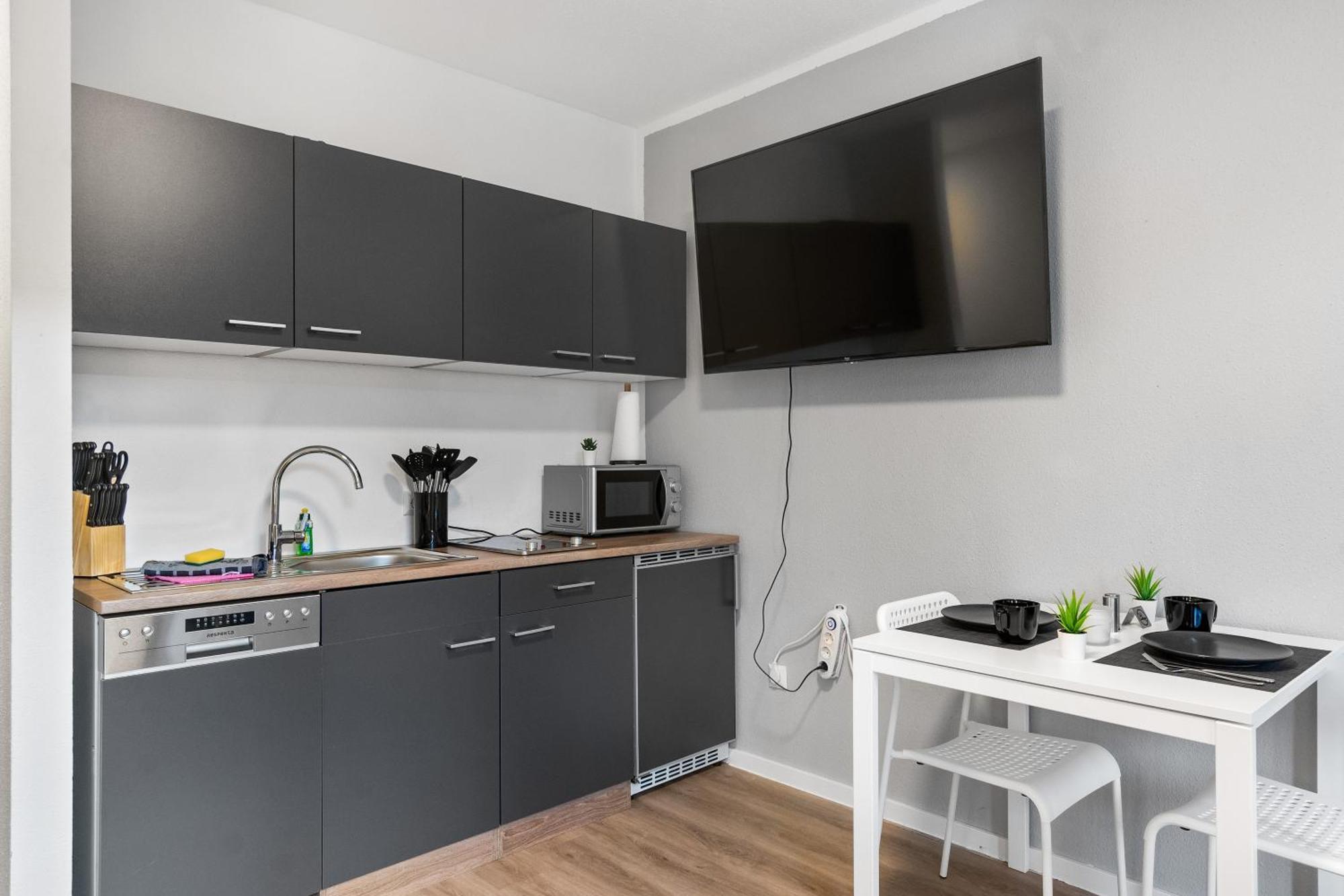 Messe, Monteure, Budget - Einfache Komfortable 2 Personen Wohnung Duisbourg Extérieur photo